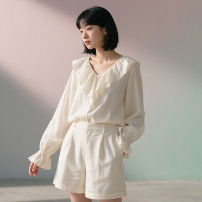 Soft Polyester Pants Fabric Breathable 43% Polyester 57% Cotton Fabrics 184GSM