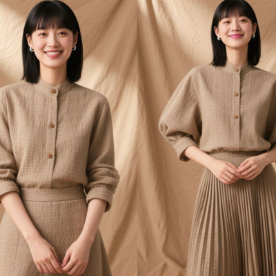 Blended Elastic Fabric 240GSM 40% Nylon 60% Cotton Fabric Breathable