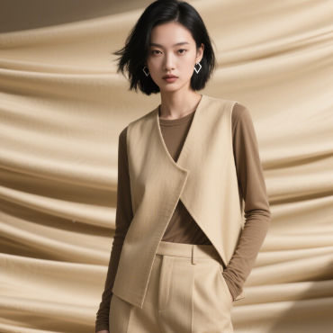 210GSM Cotton And Nylon Blend Fabric Casual Soft Vest Fabric