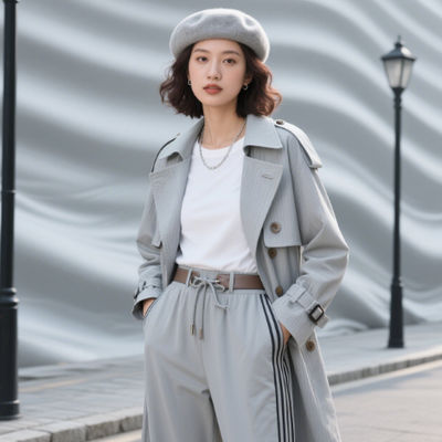 Skin Friendly 100 Polyester Outdoor Fabric Breathable / Comfortable Trench Coat Fabric