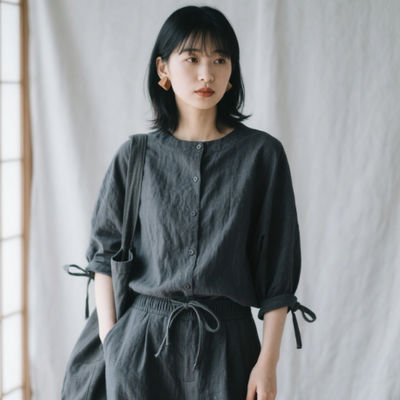 Dark Textured Fabrics 20% LONGCELL 58% Polyester 22% Tencel Hoodie Fabric 102GSM