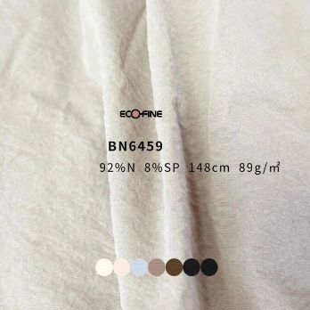 Tejido suave 92% nailon 8% spandex, microarrugado, para ropa de protección solar