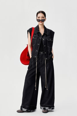 Autumn/winter New Arrival Patchwork Embroidered Denim Set