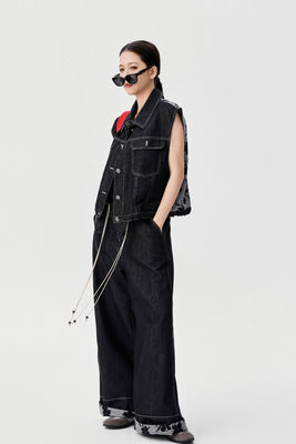 Autumn/winter New Arrival Patchwork Embroidered Denim Set