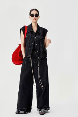 Autumn/winter New Arrival Patchwork Embroidered Denim Set