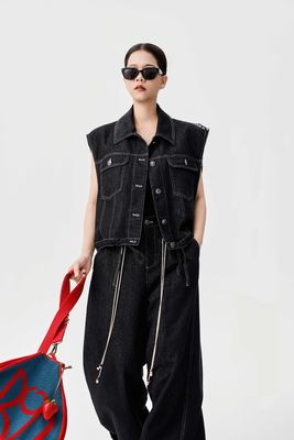 Autumn/winter New Arrival Patchwork Embroidered Denim Set