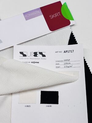 Artistic Weaving Texture Polyester Jacquard Fabric 130CM Width 175G Weight for Spring and Autumn Apparel