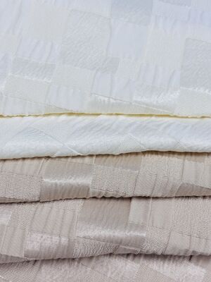 140cm 235g/m ² Spring/Summer New Style 69% Polyester 31% Cotton Grid Artistic Jacquard Fabric