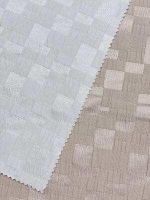 140cm 235g/m ² Spring/Summer New Style 69% Polyester 31% Cotton Grid Artistic Jacquard Fabric