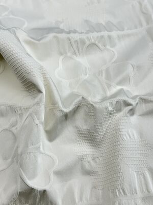 100% Polyester Spring/summer New Product 130g/m ² 132cm Lucky Clover Jacquard Fabric