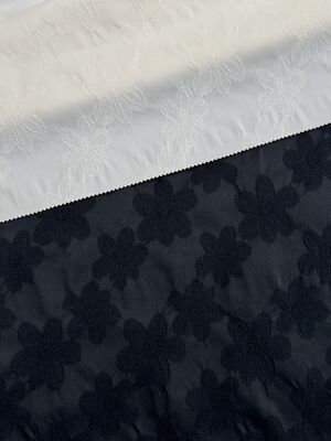 100% Polyester Spring/summer New Product 130g/m ² 132cm Cute flower jacquard fabric