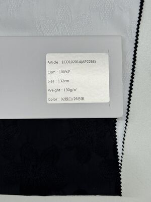 100% Polyester Spring/summer New Product 130g/m ² 132cm Cute flower jacquard fabric