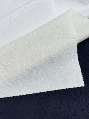 100% polyester 175g/m ² 130cm spring and summer new product wrinkled texture jacquard fabric