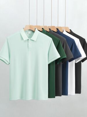 1285  Summer Hot Item 210G 94% Polyester Fiber 6% Spandex Comfortable Quick Drying Fashionable Men's T-shirt Short Sleeved