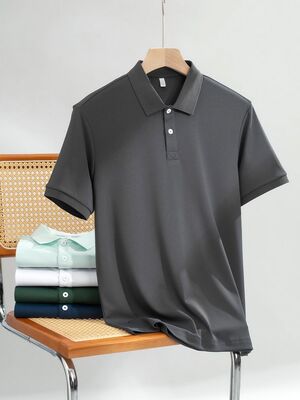 1285  Summer Hot Item 210G 94% Polyester Fiber 6% Spandex Comfortable Quick Drying Fashionable Men's T-shirt Short Sleeved