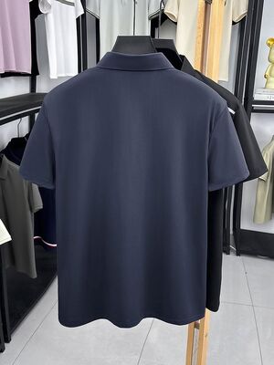1328 Summer New 80% Nylon 20% Spandex 170g Ice Silk Outdoor Men's Universal Strip Fashion T-shirt