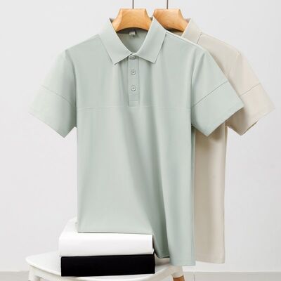 1757 Summer Hot Item 170g 89% Nylon 11% Spandex Ice Breathable Men's Polo Shirt