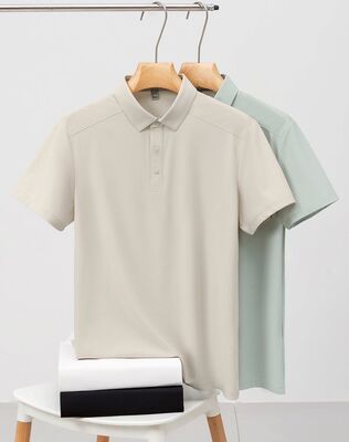 1730 Summer Hot Item 170g 89% Nylon 11% Spandex Fashionable Versatile Men's Polo Shirt