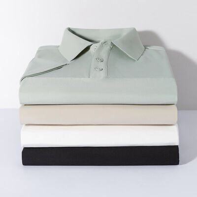 1757 Summer Hot Item 170g 89% Nylon 11% Spandex Ice Breathable Men's Polo Shirt