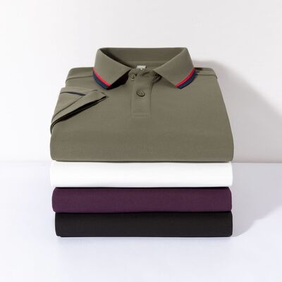 2177 summer hot item 200g 100% polyester fiber imitation cotton round bead moisture wicking men's T-shirt