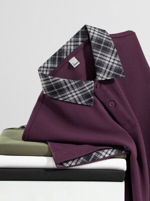 2175 Summer Hot Item 200g 100% Polyester Fiber Fashionable Imitation Cotton Round Bead Men's Polo Shirt