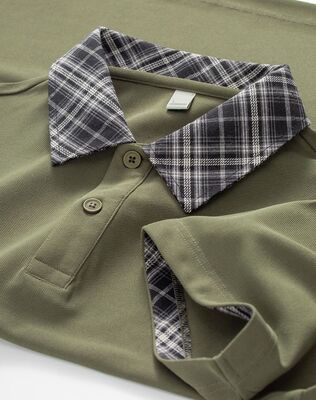 2175 Summer Hot Item 200g 100% Polyester Fiber Fashionable Imitation Cotton Round Bead Men's Polo Shirt