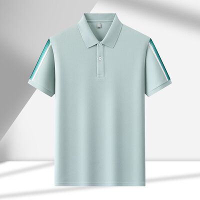 2188 Summer Hot Item 200g 100% Polyester Fiber Campus British Style Short Sleeved Polo Shirt
