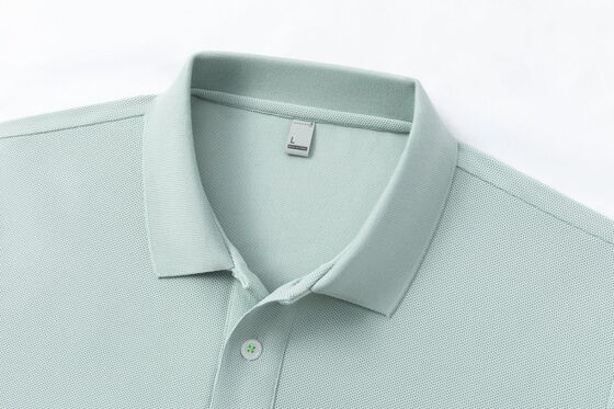 2182 Summer Hot Item 200g 100% Polyester Fiber Polo Shirt Octagonal Bead Men's Short Sleeved Shirt