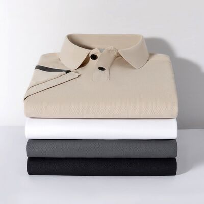 2192 Summer Hot Item 200g 100% Polyester Fiber Cotton polo shirt men's top