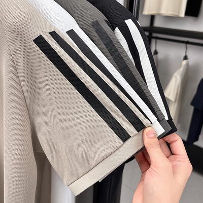 2192 Summer Hot Item 200g 100% Polyester Fiber Cotton polo shirt men's top