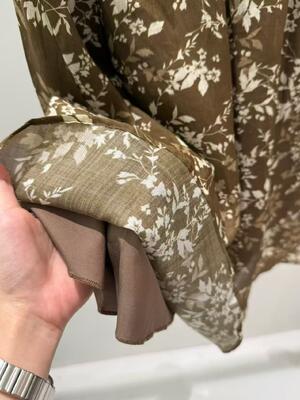 80% de lin 20% Tencel printemps/été article chaud souple et confortable jupe MIDI en lin rétro imprimé