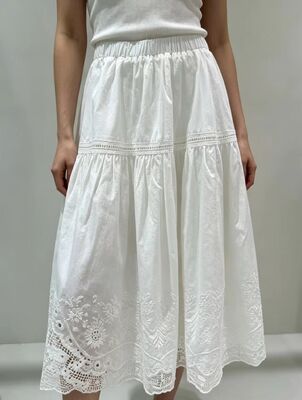 100% pure cotton seasonal popular breathable and moisture absorbing jacquard short skirt