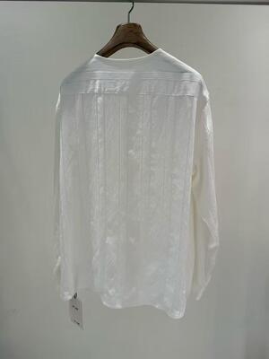 88% cotton, 12% nylon, 2026 spring/summer hot fashion show, pleated French shirt