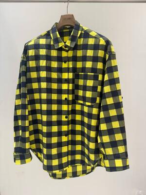 100%Cotton Bold Color-Block Plaid Blouse with Architectural Silhouette – Designer Inspired Deconstructed Check Top