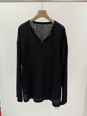 2026 Fainéantise 37% Polyester 30% Coton 28% Lyocell Fibre 2% Soie Paris Mode Top à col en V