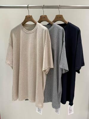 68% cotton 32% spandex casual breathable comfortable oversized loose fit T-shirt