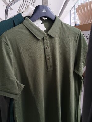 1002-2 Summer Hot Items 72% C28% Polyester Fiber Fashion Breathable Simple Polo Shirt