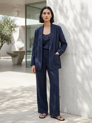 7101 47% polyester 29% viscose fiber 15% linen 7% wool 2% spandex blend minimalist light luxury fabric elastic breathable fabric casual wear