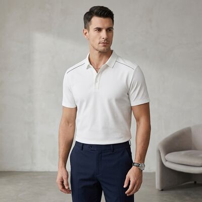 S1089 cotton polyester blend men's shirt fabric, made of 72% cotton and 28%polyester fiber, with a smooth and easy to maintain drape