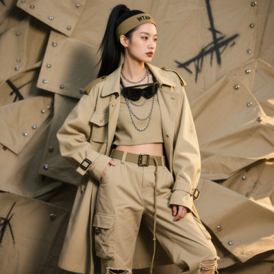 143GSM Woven Outdoor Fabric Waterproof Nylon And Spandex Fabric Anti Static For Trench Coat