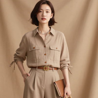 Matte Stretch Cotton Fabric Comfortable 94% Cotton 6% Spandex Fabric Suitable For Shirt Pants