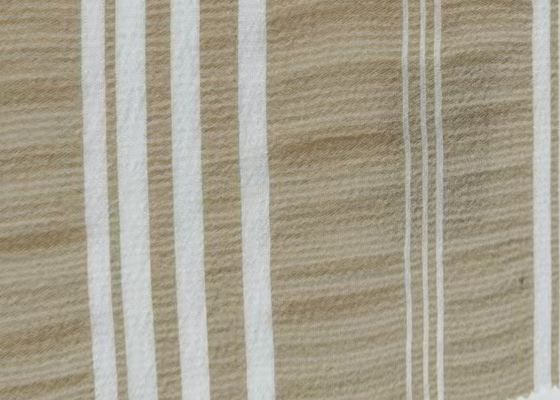 Yellow / White Woven Outdoor Fabric 88GSM Lightweight Jacket Fabric