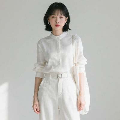 170GSM Polyester Clothing Fabric 64% Polyester 36% Tencel Dress Shirt Fabrics Comfortable Texture