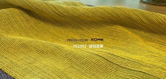 Willow Stripe Pleated Fabrics 16% Polyester, 84% Cellulose Fiber 83G Fabric For Skirts And Dresses