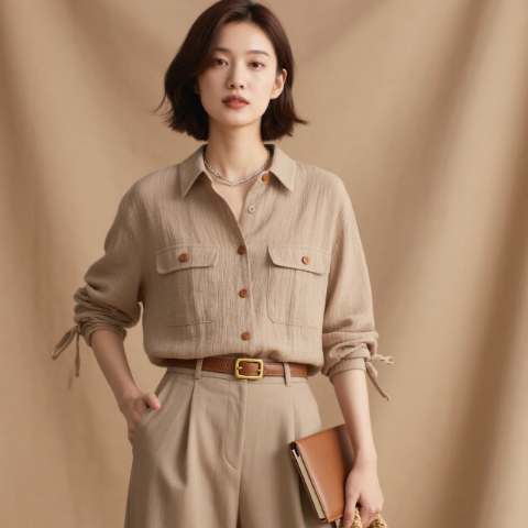Matte Stretch Cotton Fabric Comfortable 94% Cotton 6% Spandex Fabric Suitable For Shirt Pants