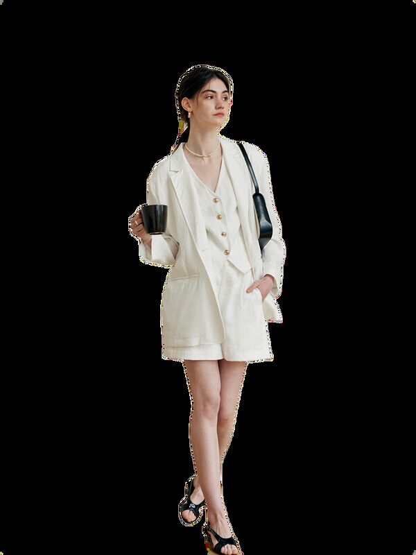 80% Human Silk 20% Linen 170g/m ² 140CM Spring And Summer New Product Light Luxury Linen Blended Fabric