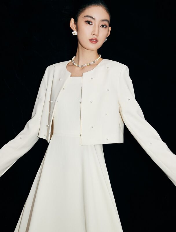 78% Acetic Acid 17% Tencel 5% Flax Spring And Autumn New Product Light Luxury Smooth Acetic Acid Fabric