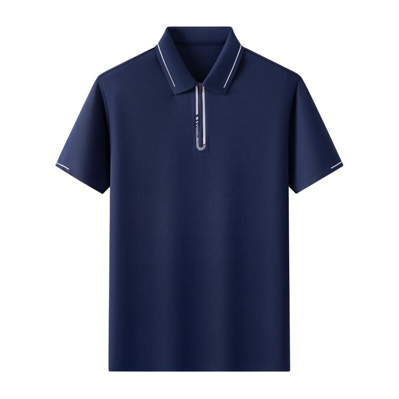 1260  Spring And Summer Hot Item 210G  94% Polyester Fiber And 6% Spandex Fiber Breathable UV Resistant POLO Shirt, Fashionable T-shirt For Men 