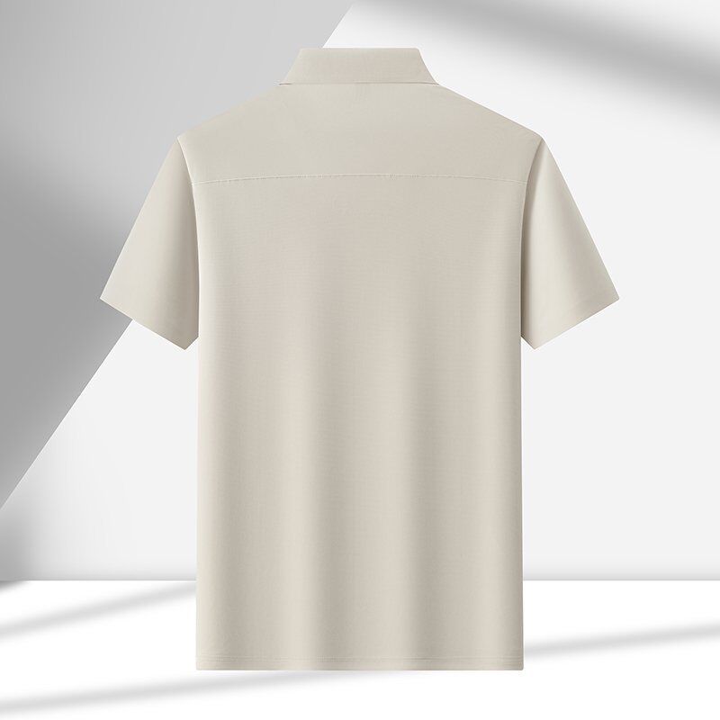 1730 Summer Hot Item 170g 89% Nylon 11% Spandex Fashionable Versatile Men's Polo Shirt