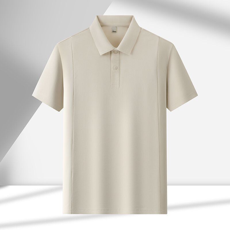 1723 Summer Hot Item 170g 89% Nylon 11% Spandex Men's Fashionable Ice Silk Outdoor Versatile Grid T-shirt